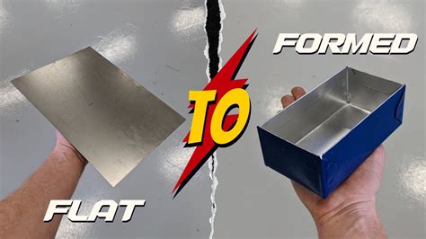 prepare an open box from metal sheet|how to cut sheet metal box.